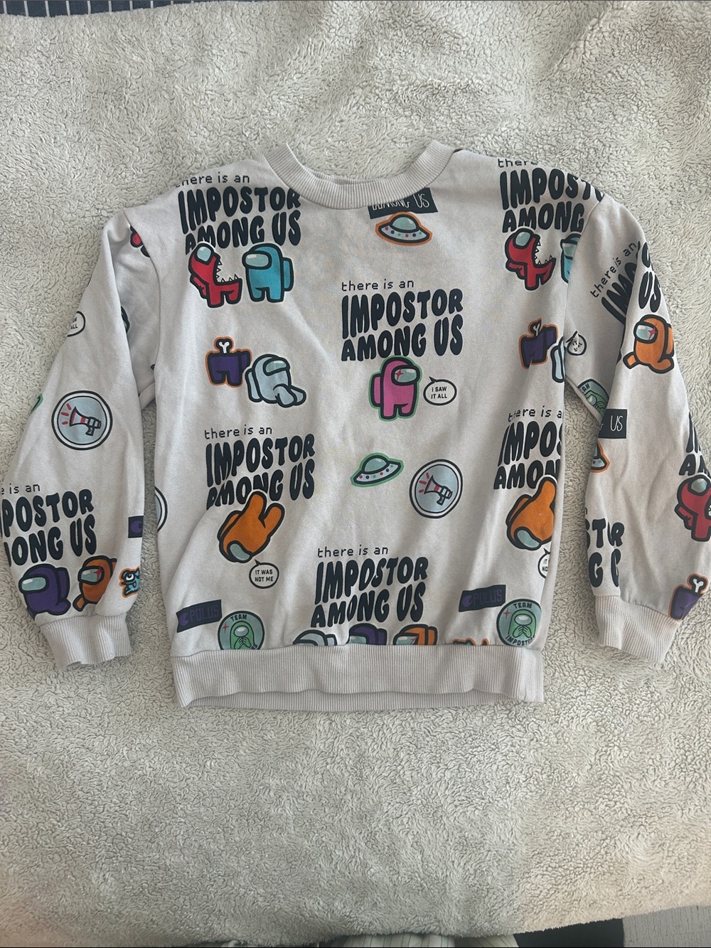 H&M - Among Us Kids' Graphic Sweatshirt - Boys Size 6x-7